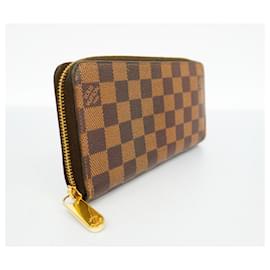 Louis Vuitton-Louis Vuitton Langbörse Damier Zippy N41661 Ebenholz-Damier ebene