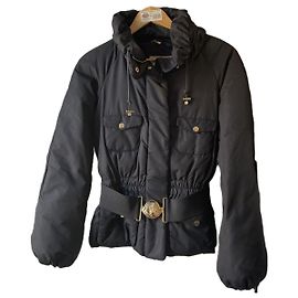 Doudoune Moncler avec capuche cachée noire Noir