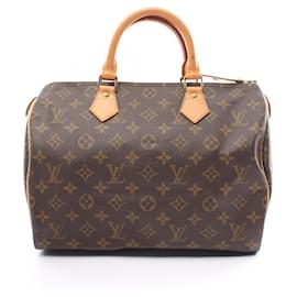 Louis Vuitton-Louis Vuitton Speedy 30 Monogram Handbag-Brown,Monogram