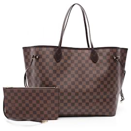 Louis Vuitton-Louis Vuitton Neverfull GM Damier Ebene Tote Bag-Braun