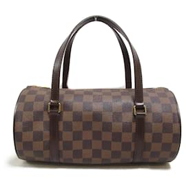 Louis Vuitton-Sac à épaule Papillon Louis Vuitton-Marron,Damier ebène