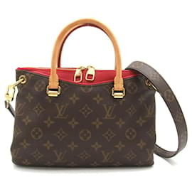 Louis Vuitton-Sac à épaule Pallas BB Louis Vuitton-Marron,Monogramme