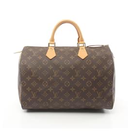 Louis Vuitton-Louis Vuitton Speedy 35 Monogram Handtasche-Braun,Monogramm