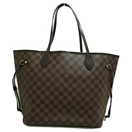 Louis Vuitton-Louis Vuitton Neverfull MM Tote Bag-Brown,Damier ebene