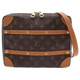 Louis Vuitton-Louis Vuitton Soft Trunk PM Monogram Schultertasche-Braun,Monogramm