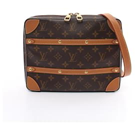 Louis Vuitton-Louis Vuitton Soft Trunk PM Monogram Schultertasche-Braun,Monogramm