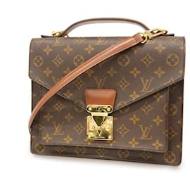 Louis Vuitton-Louis Vuitton Handtasche Monogram Monceau 28 M51185-Braun