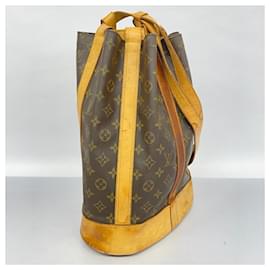 Louis Vuitton-Louis Vuitton Monogram Randonne PM Schultertasche-Braun