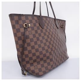 Louis Vuitton-Sac à main Louis Vuitton Damier Neverfull MM-Damier ebène