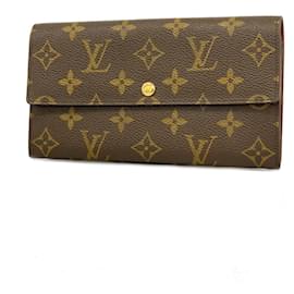 Louis Vuitton-Langer Geldbeutel Louis Vuitton Monogram Porto Monnaie Kredit-Braun