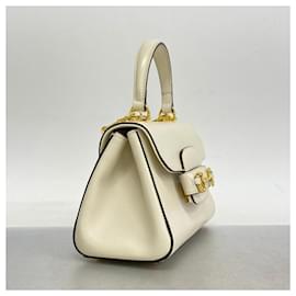 Gucci-Sac à main Gucci Horsebit 703848-Blanc