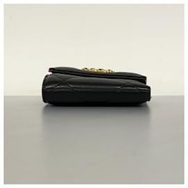 Chanel-Chanel Tri-fold Wallet in Black Lambskin-Black