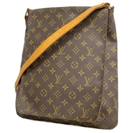 Louis Vuitton-Sac à épaule Musette Monogram Louis Vuitton-Marron