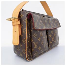 Louis Vuitton-Louis Vuitton Monogram Vivacite GM Schultertasche-Braun