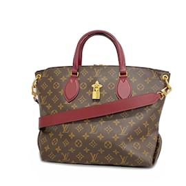 Louis Vuitton-Louis Vuitton Monogram Flower Zipped Tote MM-Bordeaux