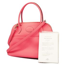 Hermès-Hermes Bolide 27 Handbag in Rose Azalee-Pink