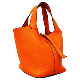 Hermès-Hermes Picotin PM Handbag in Orange-Orange