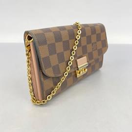 Louis Vuitton-Damier Portemonnaie Croisette Schultertasche von Louis Vuitton-Andere,Damier ebene