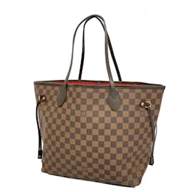 Louis Vuitton-Bolso Tote Louis Vuitton Damier Neverfull MM-Damier ebene