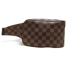 Louis Vuitton-Bolsa de cintura Geronimos Louis Vuitton-Marrom,Damier ebene