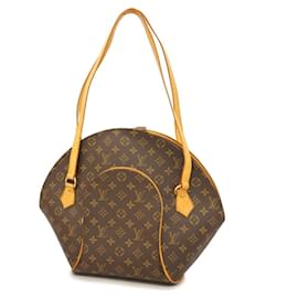 Louis Vuitton-Bolso de Hombro Ellipse Monograma Louis Vuitton-Castaño