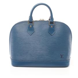 Louis Vuitton-Bolso de mano Alma Epi Louis Vuitton-Azul