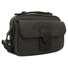 Louis Vuitton-Bolsa Louis Vuitton Taurillon S Lock M58489 Noir-Preto