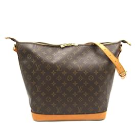 Louis Vuitton-Bolso de Hombro Amfur Three de Louis Vuitton-Castaño,Monograma