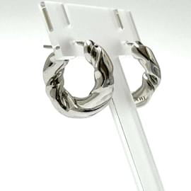 Loewe-Pendientes Hoop Napa Twist para mujeres LOEWE-Plata