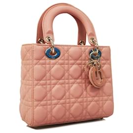 Christian Dior-Bolsa de mão Cannage Lady da Christian Dior-Rosa