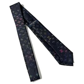 Louis Vuitton-Corbata para hombre Louis Vuitton Monogram Neon de seda-Otro