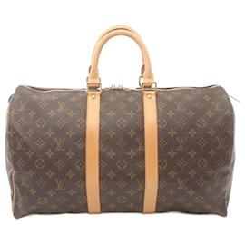 Louis Vuitton-Bolso Boston Keepall 45 Louis Vuitton-Castaño