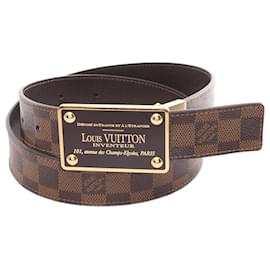 Louis Vuitton-Cinturón Louis Vuitton Damier Santur Enventour-Castaño