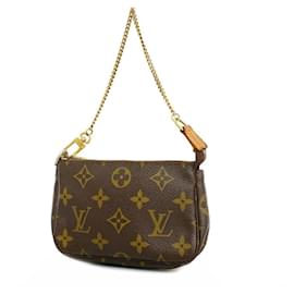 Louis Vuitton-Pochette Accesorios Monograma Louis Vuitton-Castaño