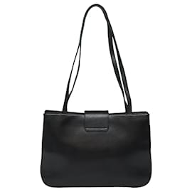 Givenchy-Bolsa de ombro de couro preto GIVENCHY Auth bs15809-Preto