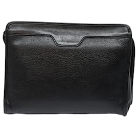 Autre Marque-Sac à main en cuir noir Burberrys Auth bs15805-Noir