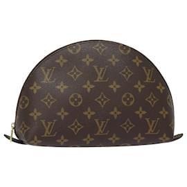 Louis Vuitton-LOUIS VUITTON Monograma Neceser Demi Ronde Cosmético M47520 LV Auth 82207-Monograma