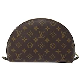 Louis Vuitton-LOUIS VUITTON Monograma Neceser Demi Ronde Cosmético M47520 LV Auth 82207-Monograma