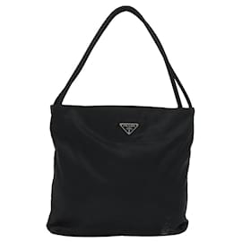 Prada-Bolso de Hombro PRADA de Nylon Negro Auth bs15828-Negro