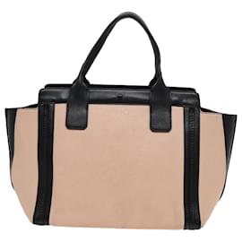 Chloé-Chloé Bolsa Tote de Couro Bege Auth ar12036-Bege