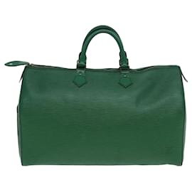 Louis Vuitton-LOUIS VUITTON Epi Speedy 40 Bolsa de Mão Verde M42984 LV Auth 82306-Verde