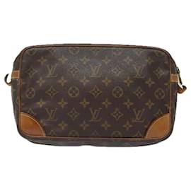 Louis Vuitton-LOUIS VUITTON Monogram Compiegne 28 Bolsa Clutch M51845 LV Auth yk13555-Monograma