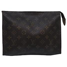 Louis Vuitton-LOUIS VUITTON Monogram Poche Toilette 26 Pouch M47542 LV Auth 82613-Monograma