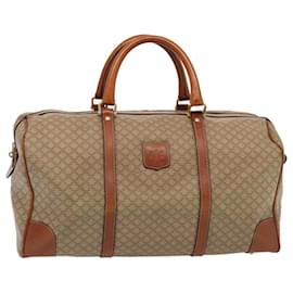 Céline-Bolsa Boston em lona Macadam bege Auth 79642-Bege