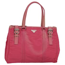 Prada-PRADA Bolsa Tote Nylon Rosa Auth 83295-Rosa