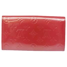 Louis Vuitton-LOUIS VUITTON Vernis Cartera Sarah Wallet Fran Boise M9140F LV Auth 81228-Otro