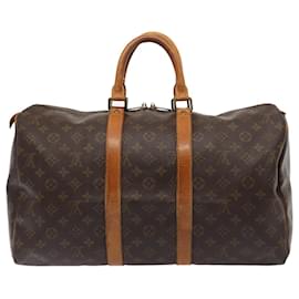 Louis Vuitton-LOUIS VUITTON Monogram Keepall 45 Bolsa Boston M41428 LV Auth 81744-Monograma