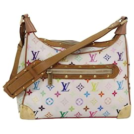 Louis Vuitton-LOUIS VUITTON Bolsa de Hombro Boulogne Monograma Multicolor Blanco M92660 Auth 82404-Blanco