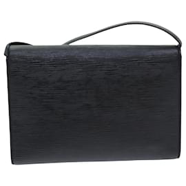 Louis Vuitton-LOUIS VUITTON Epi Clutch Arsch Bolsa de Ombro 2 vias Preta M52572 LV Auth ar12129-Preto