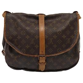 Louis Vuitton-LOUIS VUITTON Bolsa de Hombro Monogram Saumur 35 M42254 LV Auth 81311-Monograma